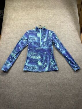 Nike Pro Sweatshirt Womens Medium Blue Green Tie Dye Pull Over Gym Running